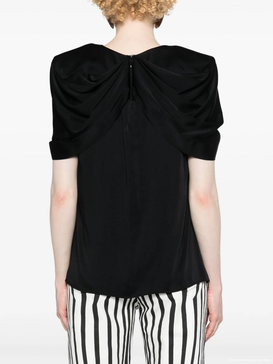 Cheap blouse Stella cape-detail satin McCartney Women 0725